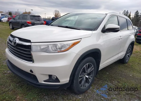 2016 Toyota Highlander Xle V6 from USA, damaged, VIN 5TDJKRFH2GS335381